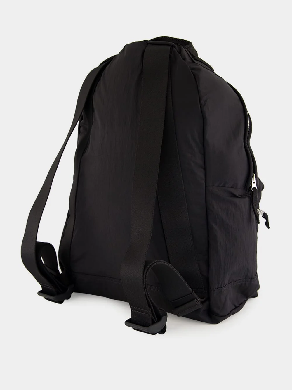 Black Coated Nylon Metal ECONYL® Backpack - Image 4