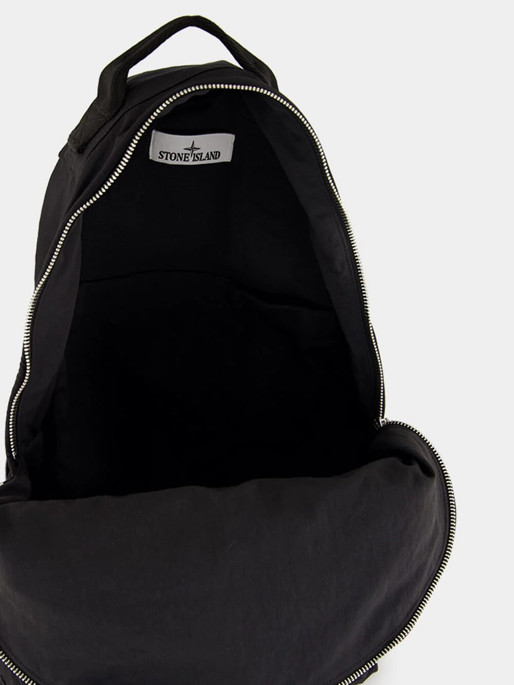 Black Coated Nylon Metal ECONYL® Backpack - Image 6