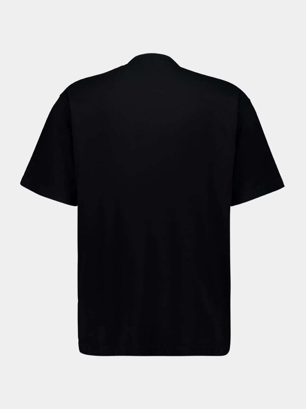 Black Combed Organic Cotton T-Shirt - Image 2