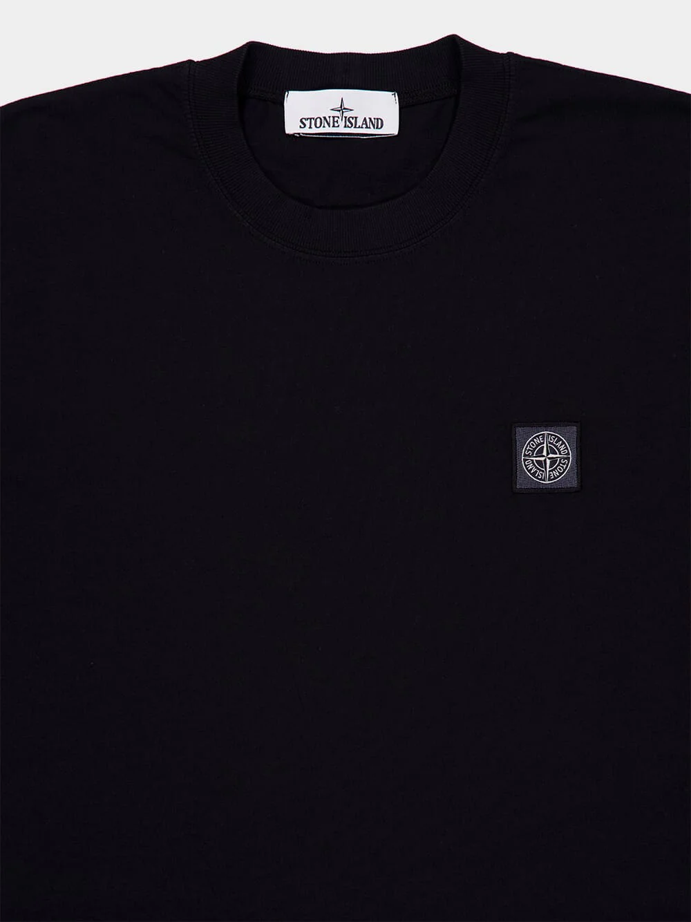 Black Combed Organic Cotton T-Shirt - Image 3