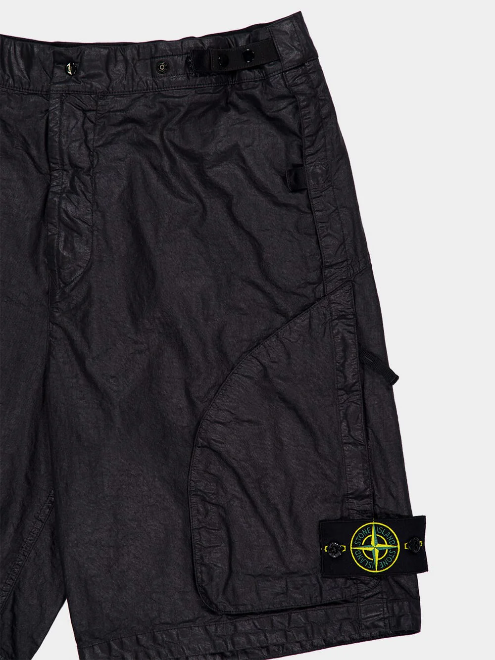 Black Comfort Fit Cargo Trousers - Image 3