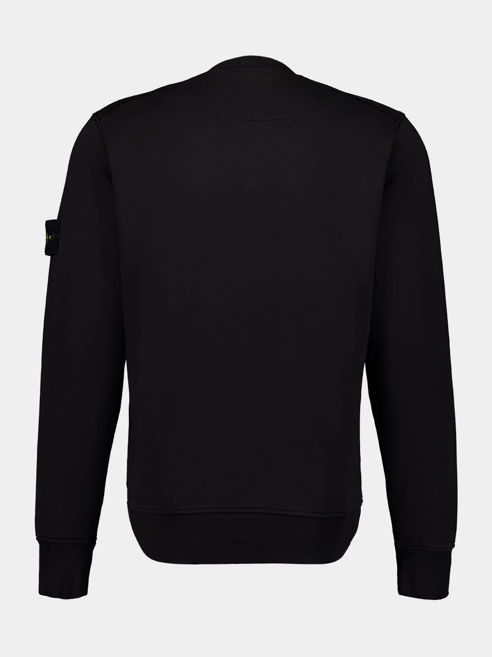 Black Crewneck Cotton Sweatshirt - Image 2