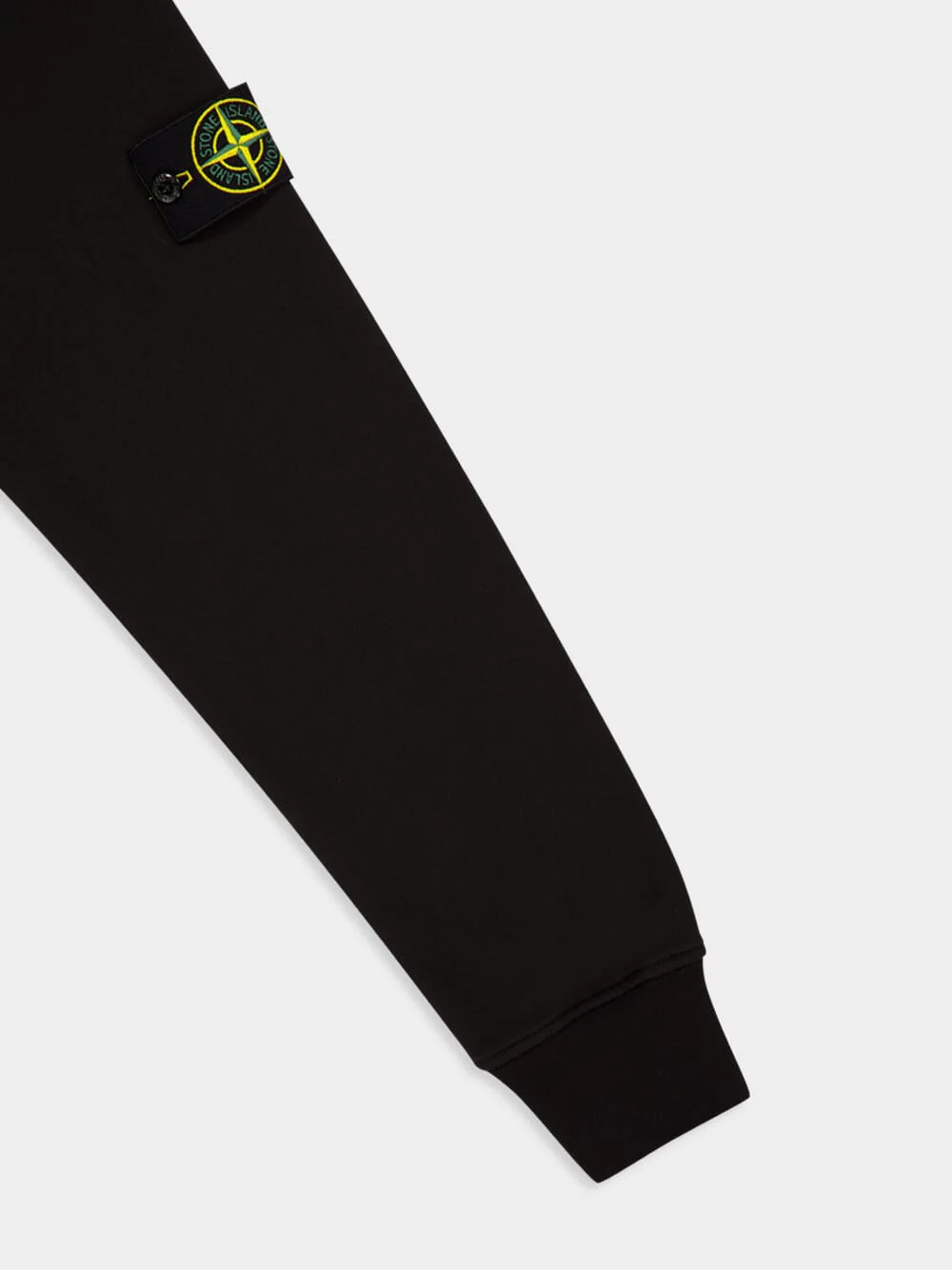 Black Crewneck Cotton Sweatshirt - Image 4