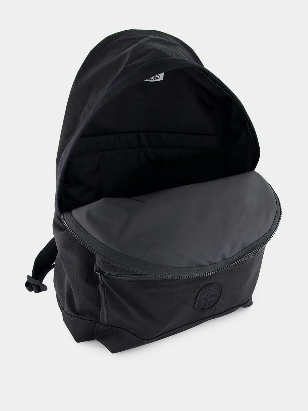 Black Nylon Metal Backpack - Image 6