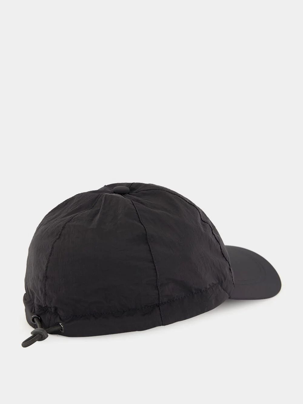 Black Nylon Metal ECONYL® Baseball Cap - Image 2
