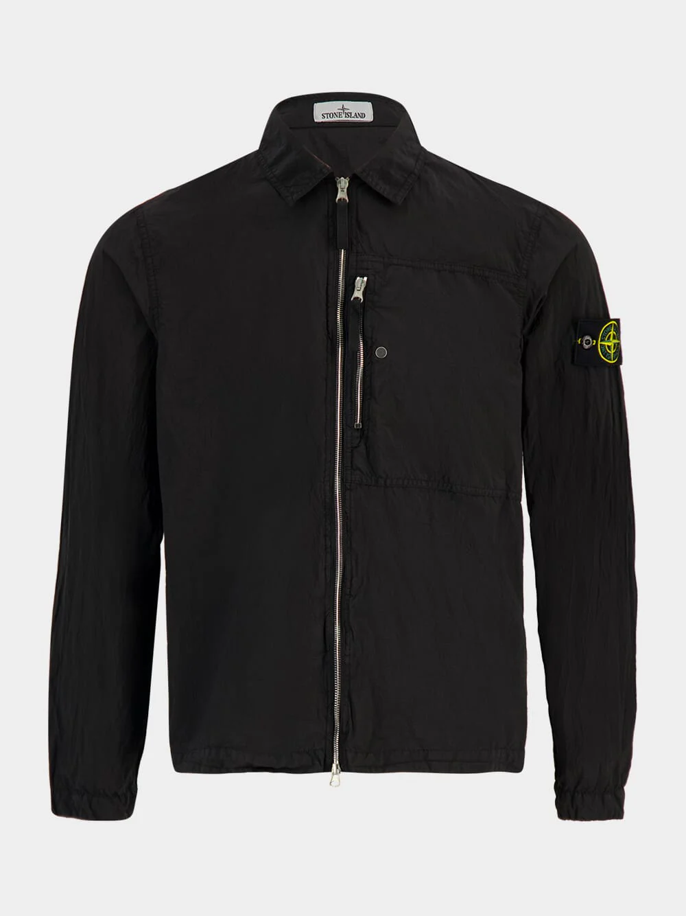Black Nylon Metal ECONYL Overshirt - Image 2