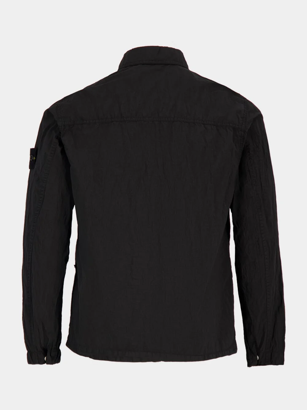 Black Nylon Metal ECONYL Overshirt - Image 4
