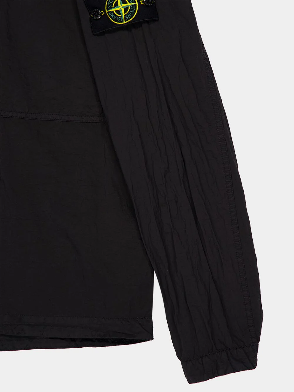 Black Nylon Metal ECONYL Overshirt - Image 6