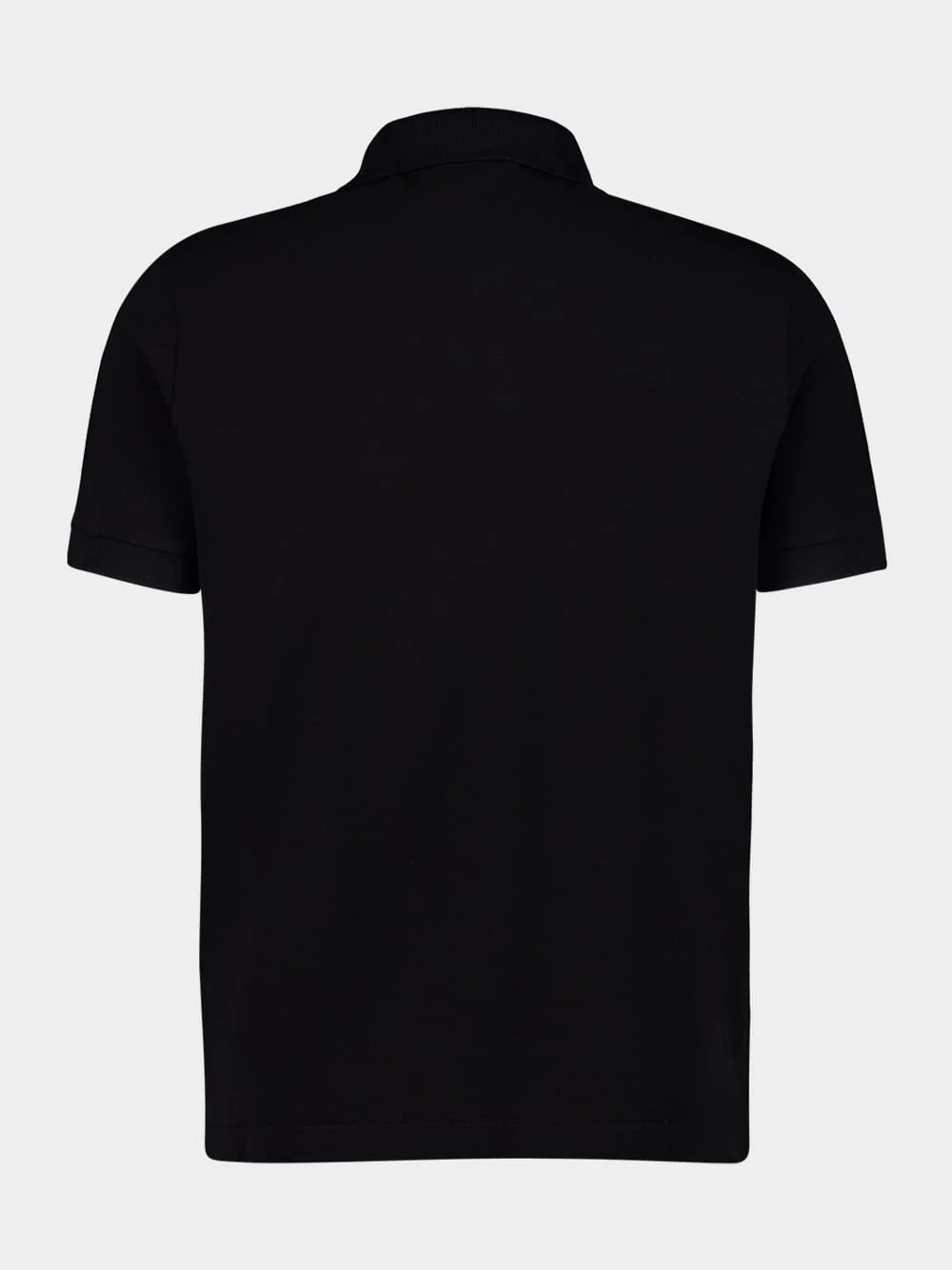 Black Organic Cotton Polo Shirt - Image 2