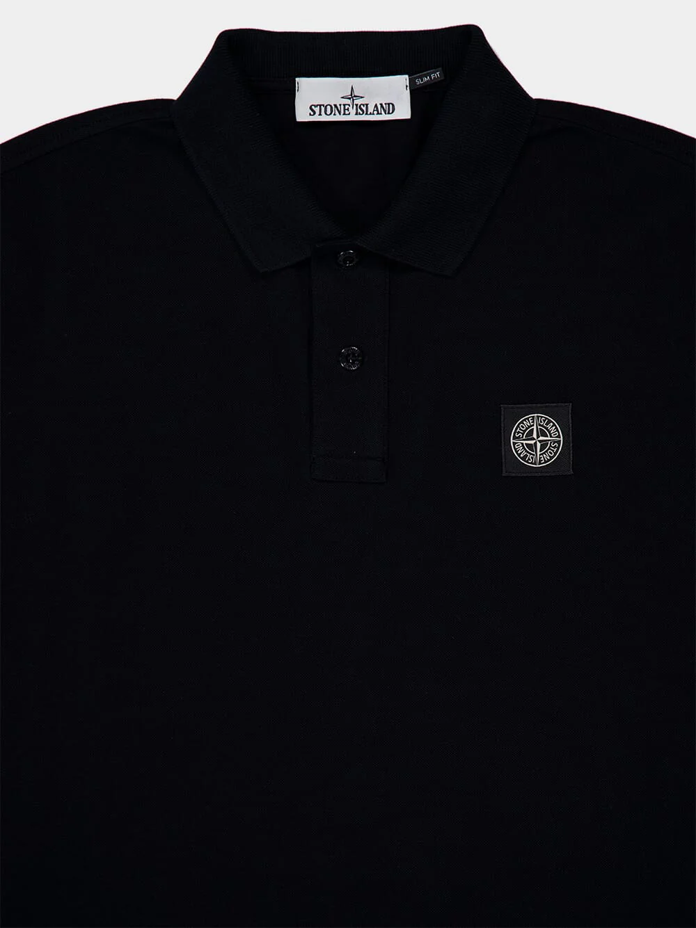 Black Organic Cotton Polo Shirt - Image 3