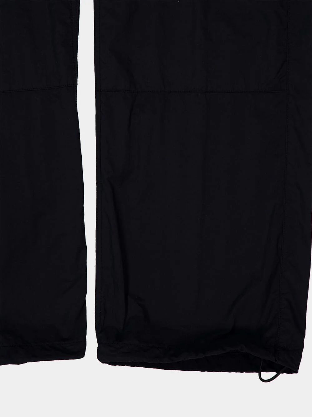 Black Relaxed Fit Ghost Nylon Trousers - Image 4