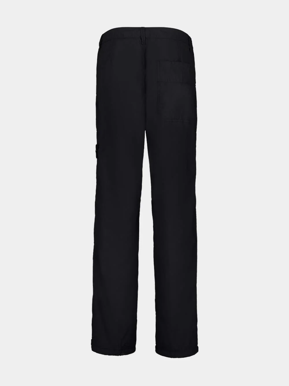 Black Relaxed Fit Ghost Nylon Trousers - Image 6
