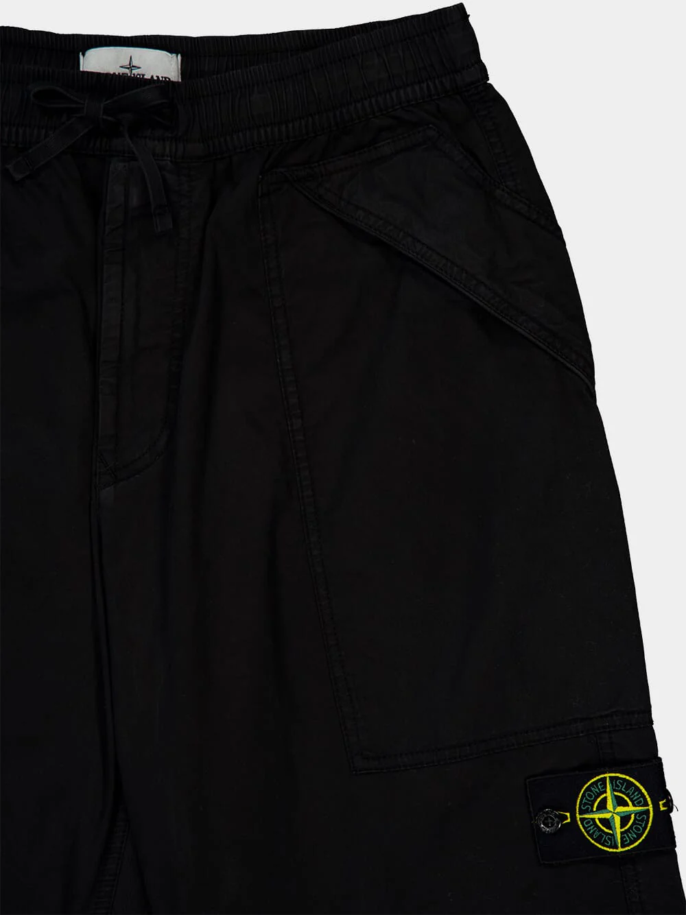 Black Relaxed Fit Trousers with Logo - Image 3