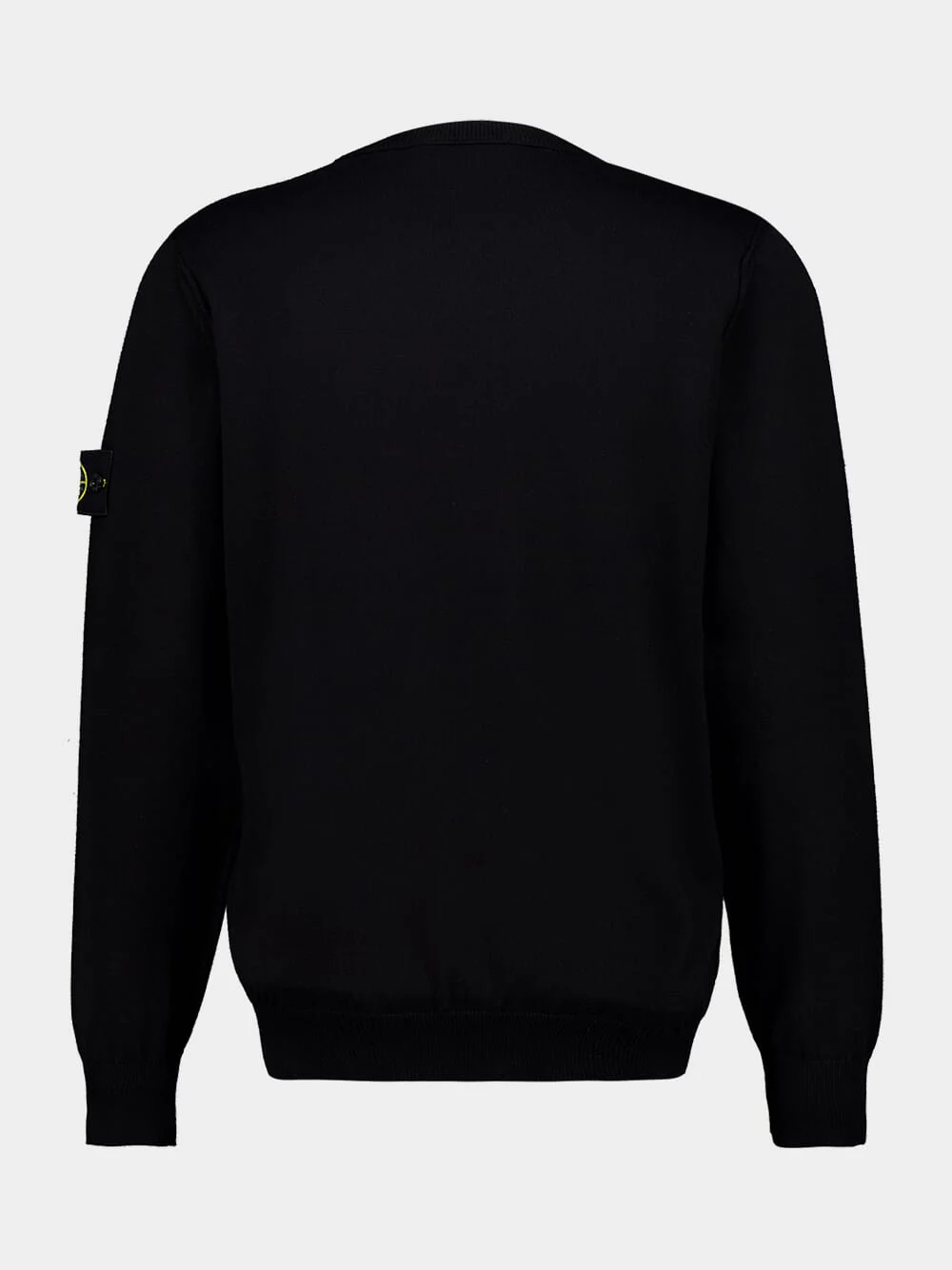 Black Soft Organic Cotton Crewneck Jumper - Image 2