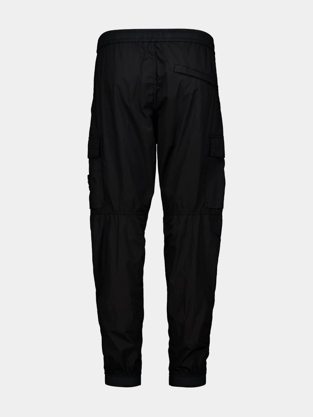 Black Stretch Cotton Cargo Trousers - Image 2