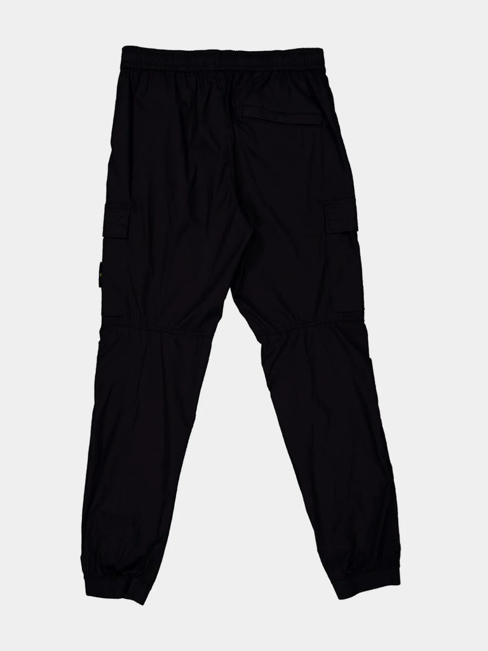 Black Stretch Cotton Cargo Trousers - Image 5