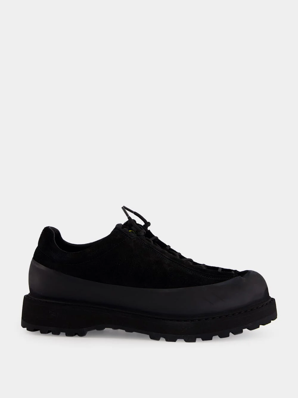 Black Suede Lug Sole Trainers