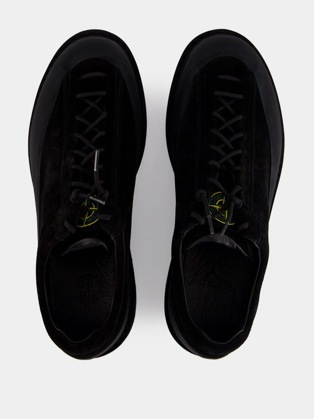 Black Suede Lug Sole Trainers - Image 4