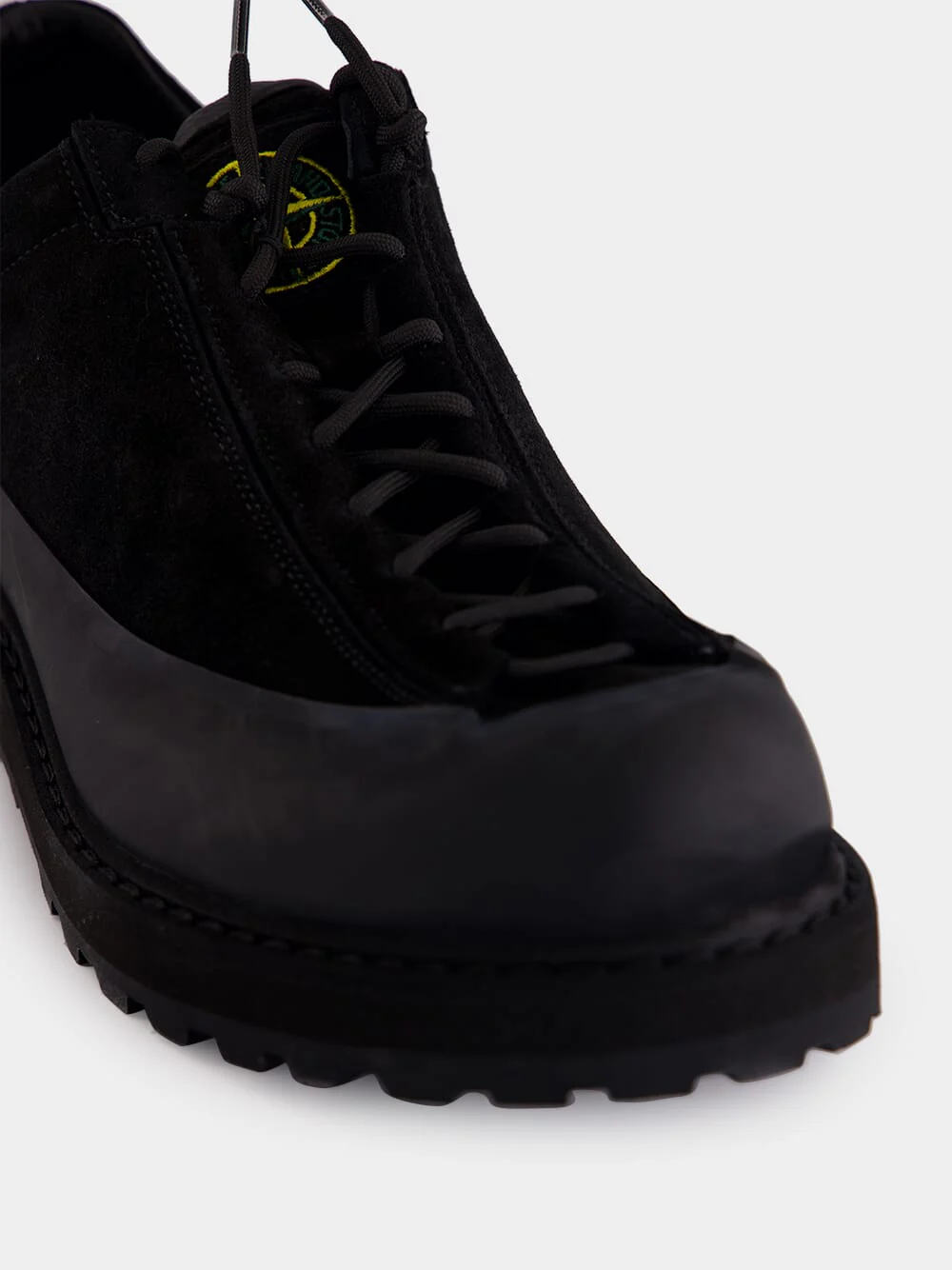 Black Suede Lug Sole Trainers - Image 7