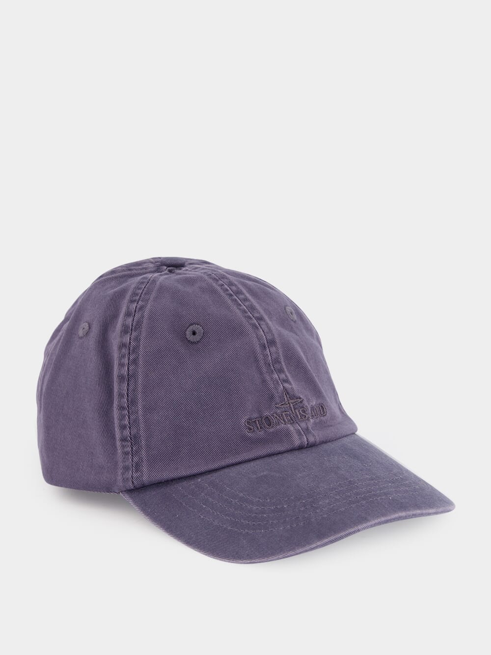 Blue Grey Cotton Baseball Cap