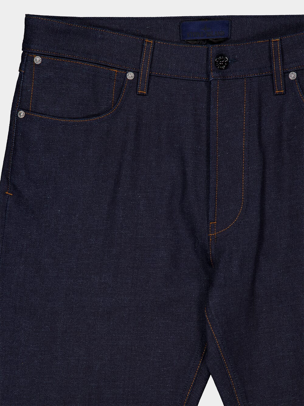 Blue Raw Cotton Trousers - Image 3