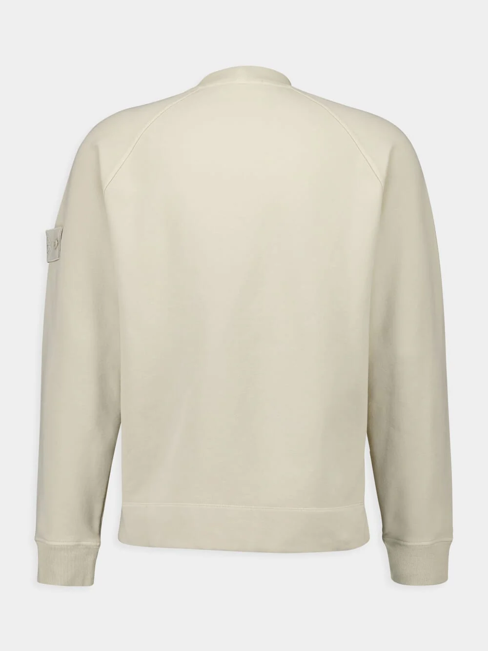 Beige Logo Patch Sweatshirt
