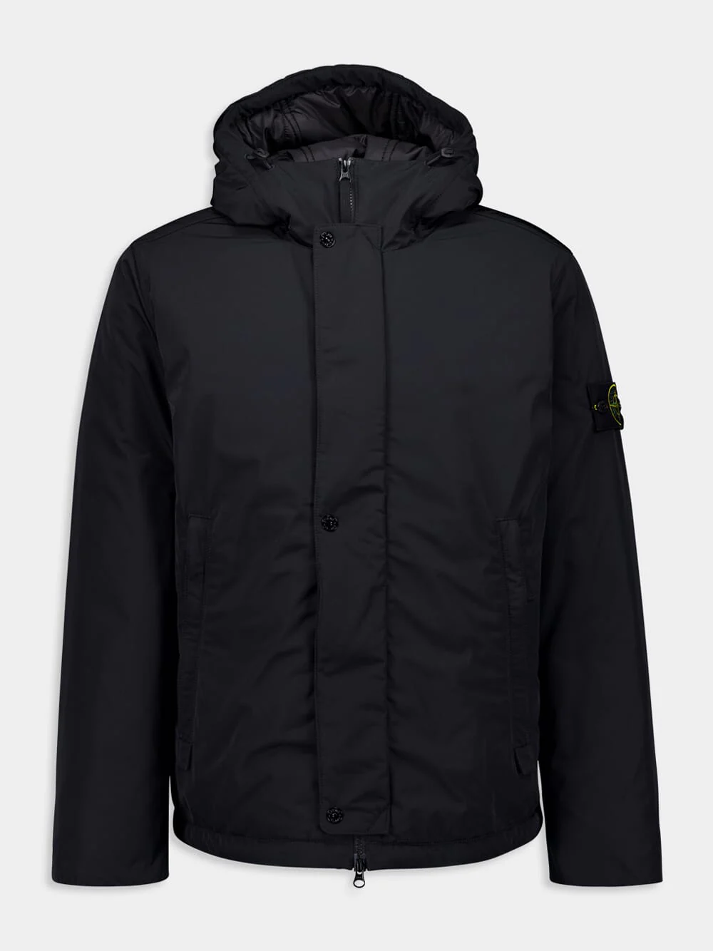 Black Hooded Jacket with Anti-Drop - Image 2