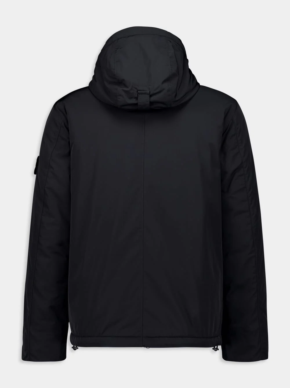 Black Hooded Jacket with Anti-Drop - Image 3