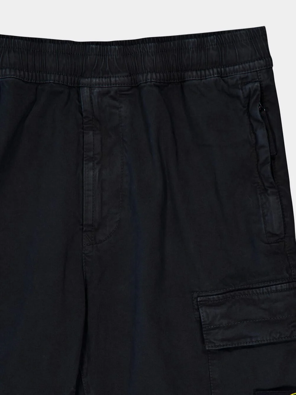 Black Regular Tapered Fit Cargo Pants - Image 6