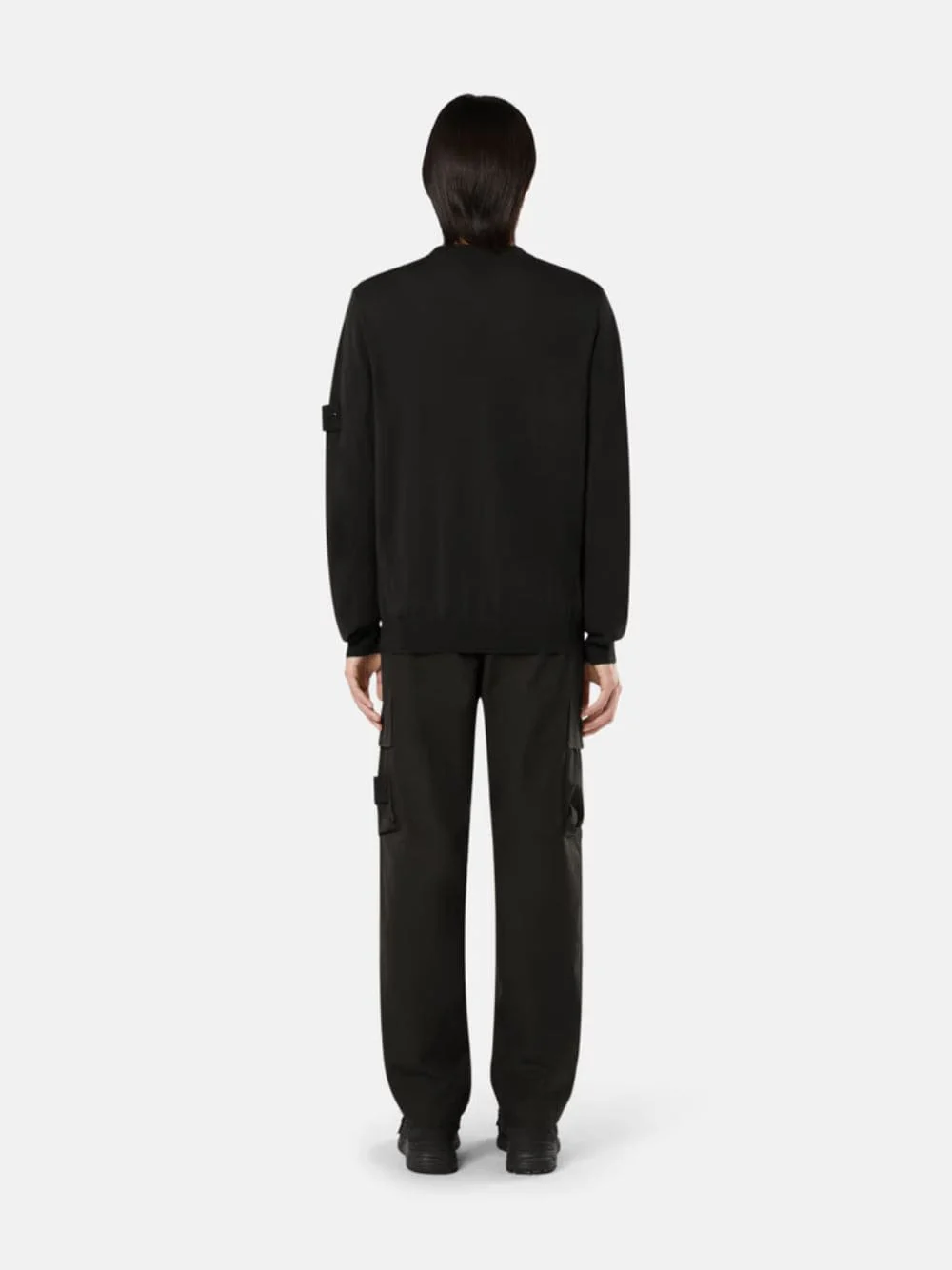 Black RWS Wool Crewneck Jumper - Image 3