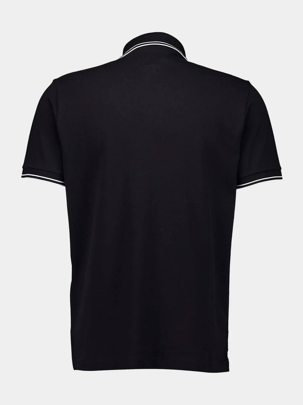 Black Slim Fit Polo Shirt - Image 3