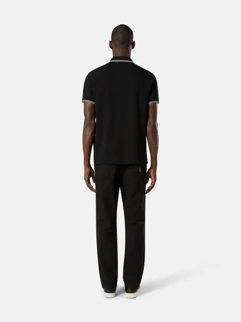 Black Slim Fit Polo Shirt - Image 4
