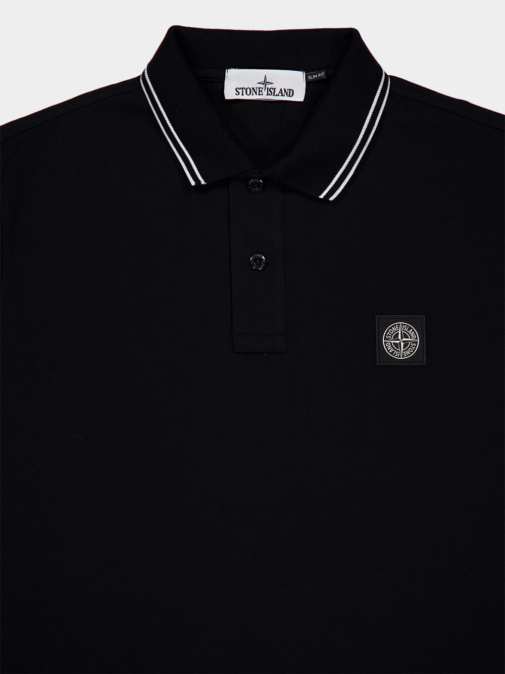 Black Slim Fit Polo Shirt - Image 5