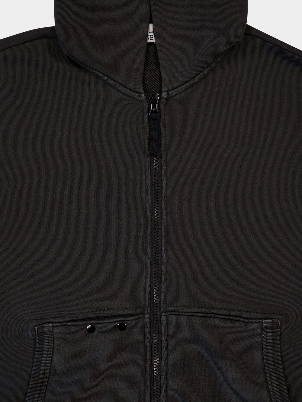 Grey Organic Cotton Zip Sweatshirt - Image 3