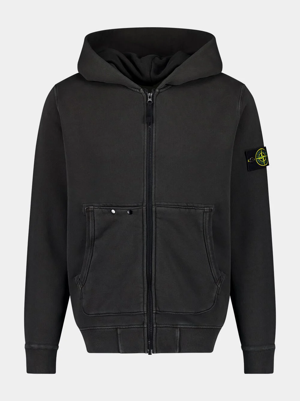 Grey Organic Cotton Zip Sweatshirt - Image 5
