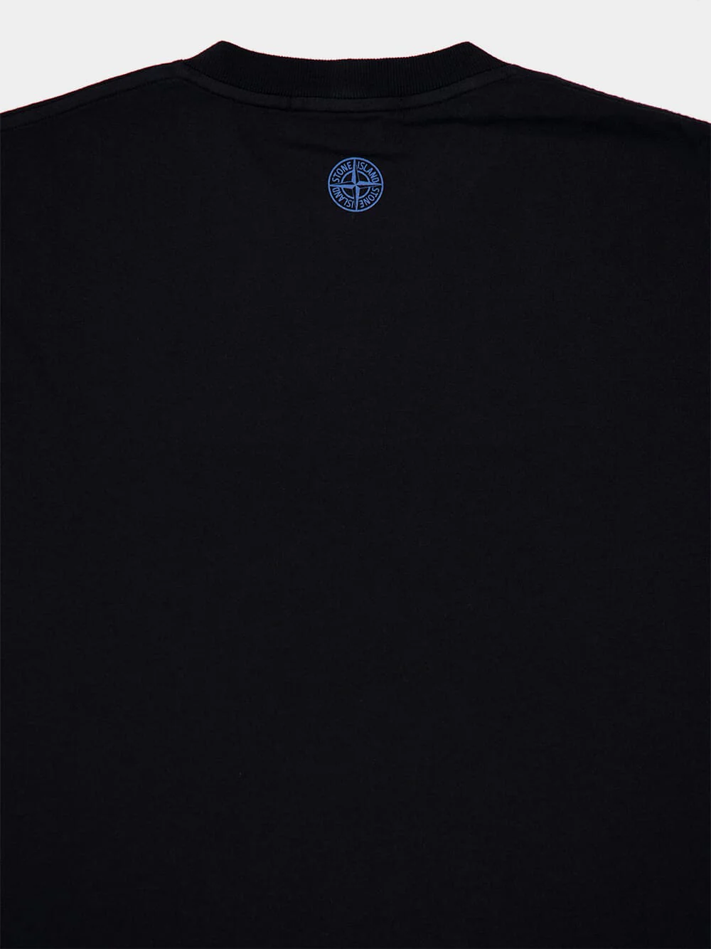 Institutional Three Print Black T-shirt - Image 4