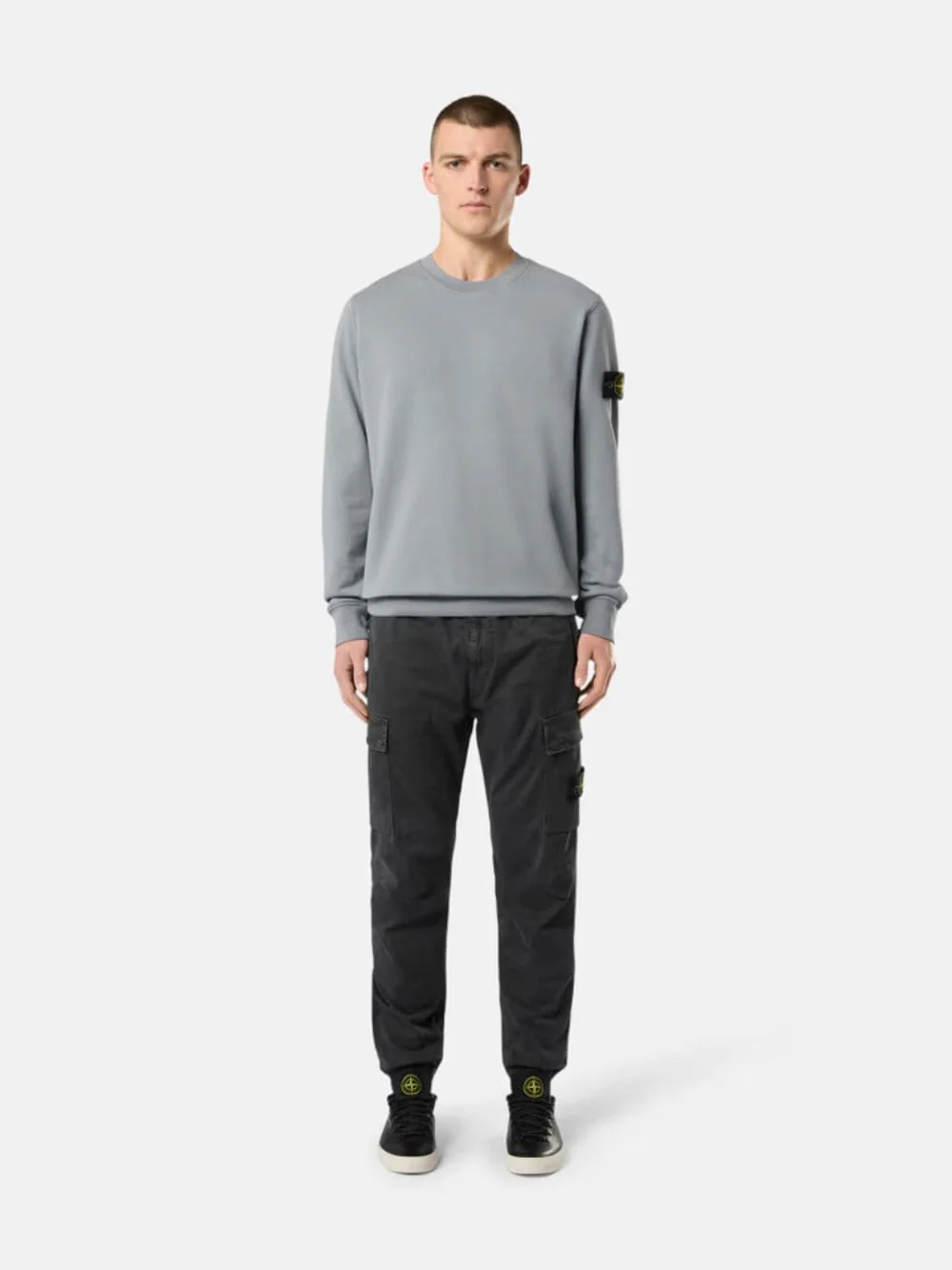 Lead Grey Regular Tapered Fit Cargo Pants - Image 2