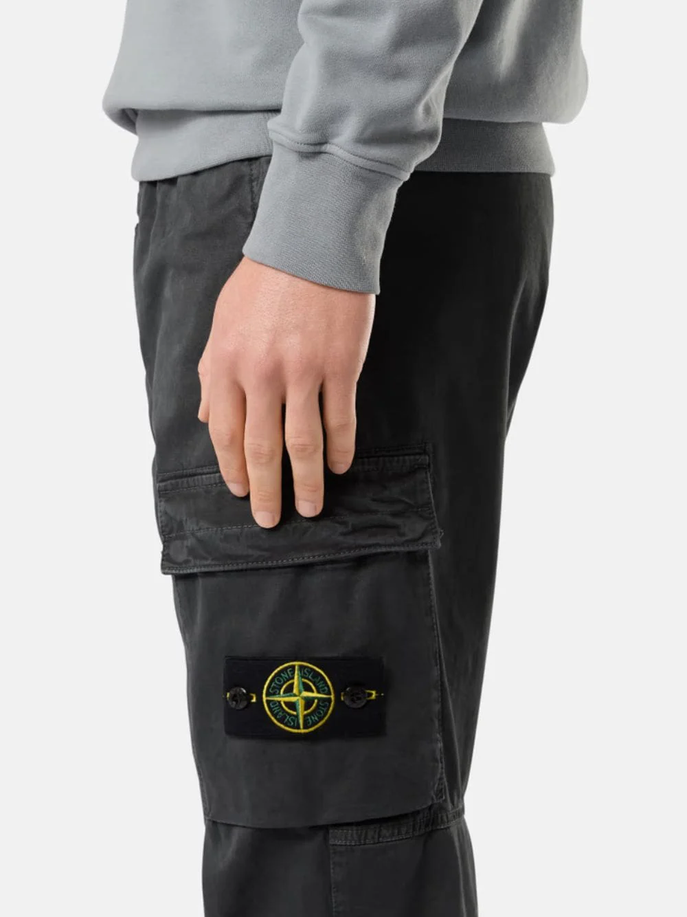 Lead Grey Regular Tapered Fit Cargo Pants - Image 6