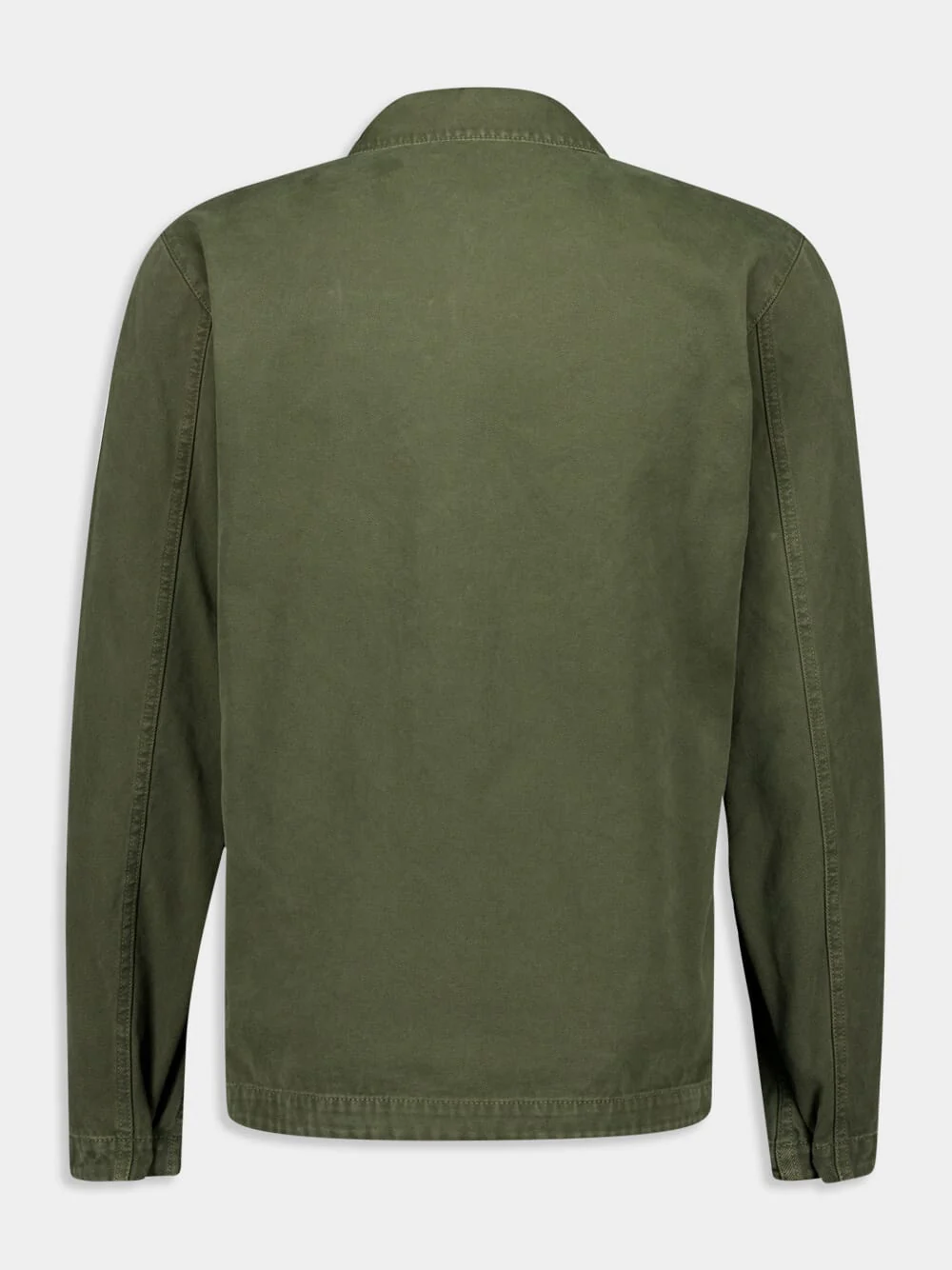 Musk Green Overshirt with Zip Fastening - Image 3