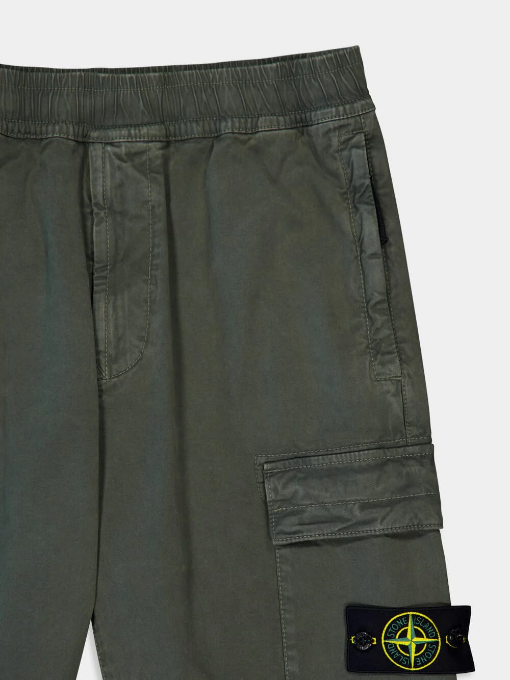 Musk Green Regular Tapered Fit Cargo Pants - Image 6