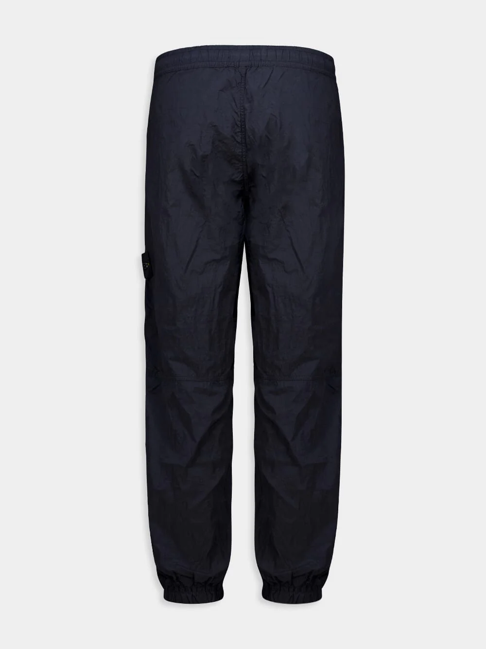 Navy Blue Cargo Jogger Pants in Nylon - Image 2