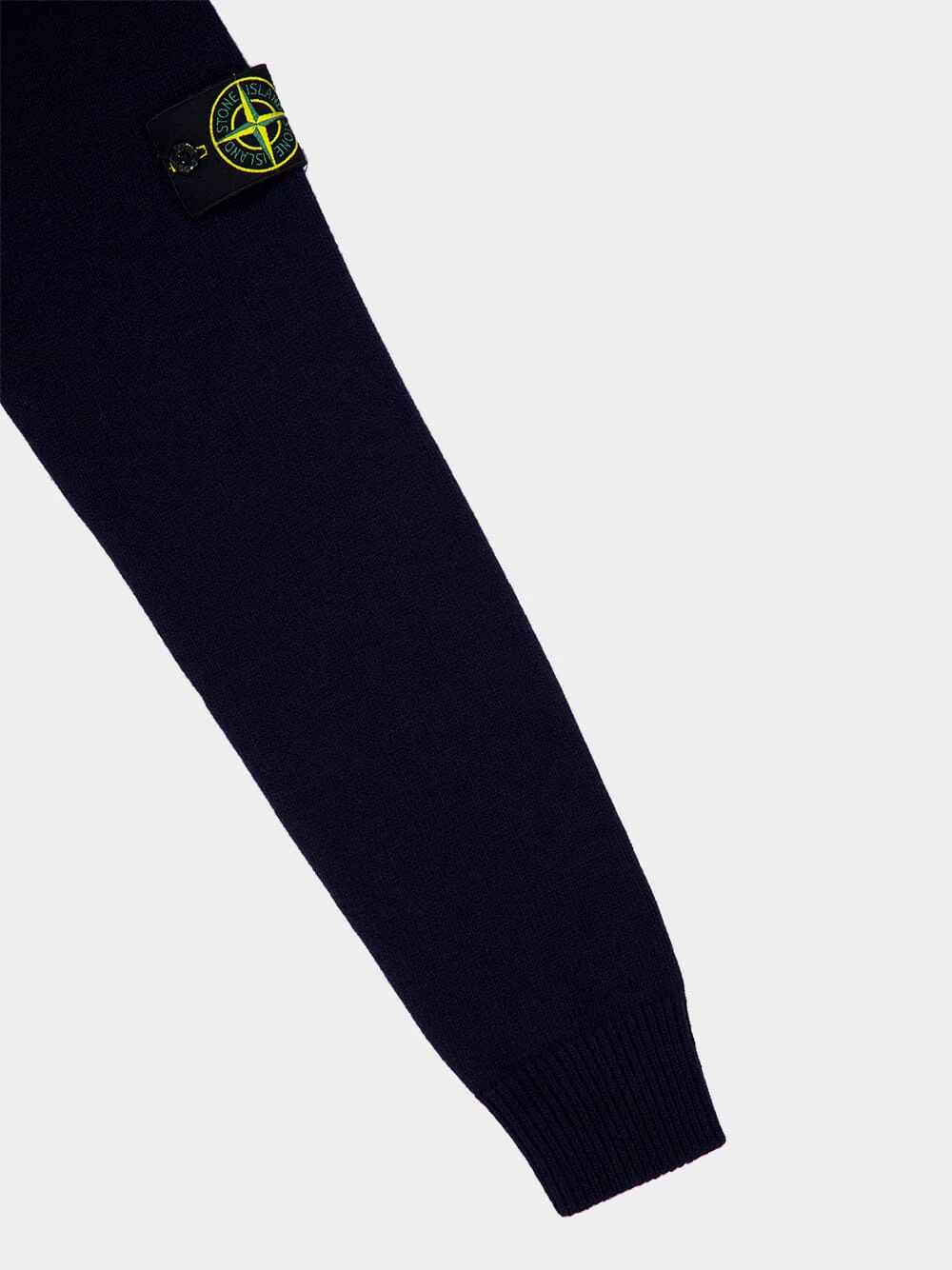 Navy Blue Half Zip Sweater with Buttons - Image 6