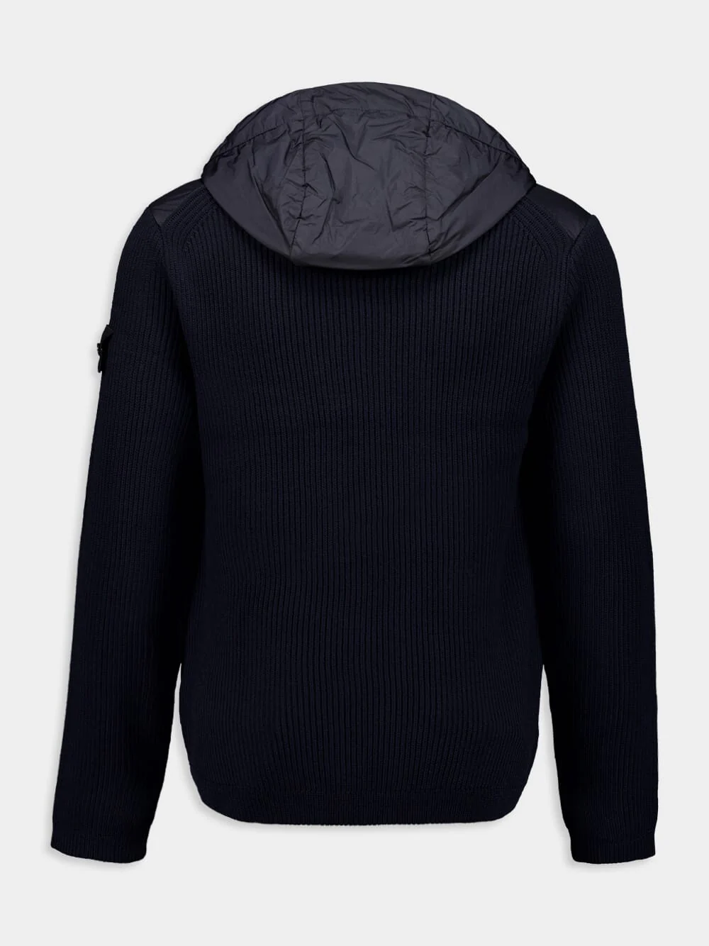 Navy Blue Wind-Resistant Hooded Blouson - Image 2