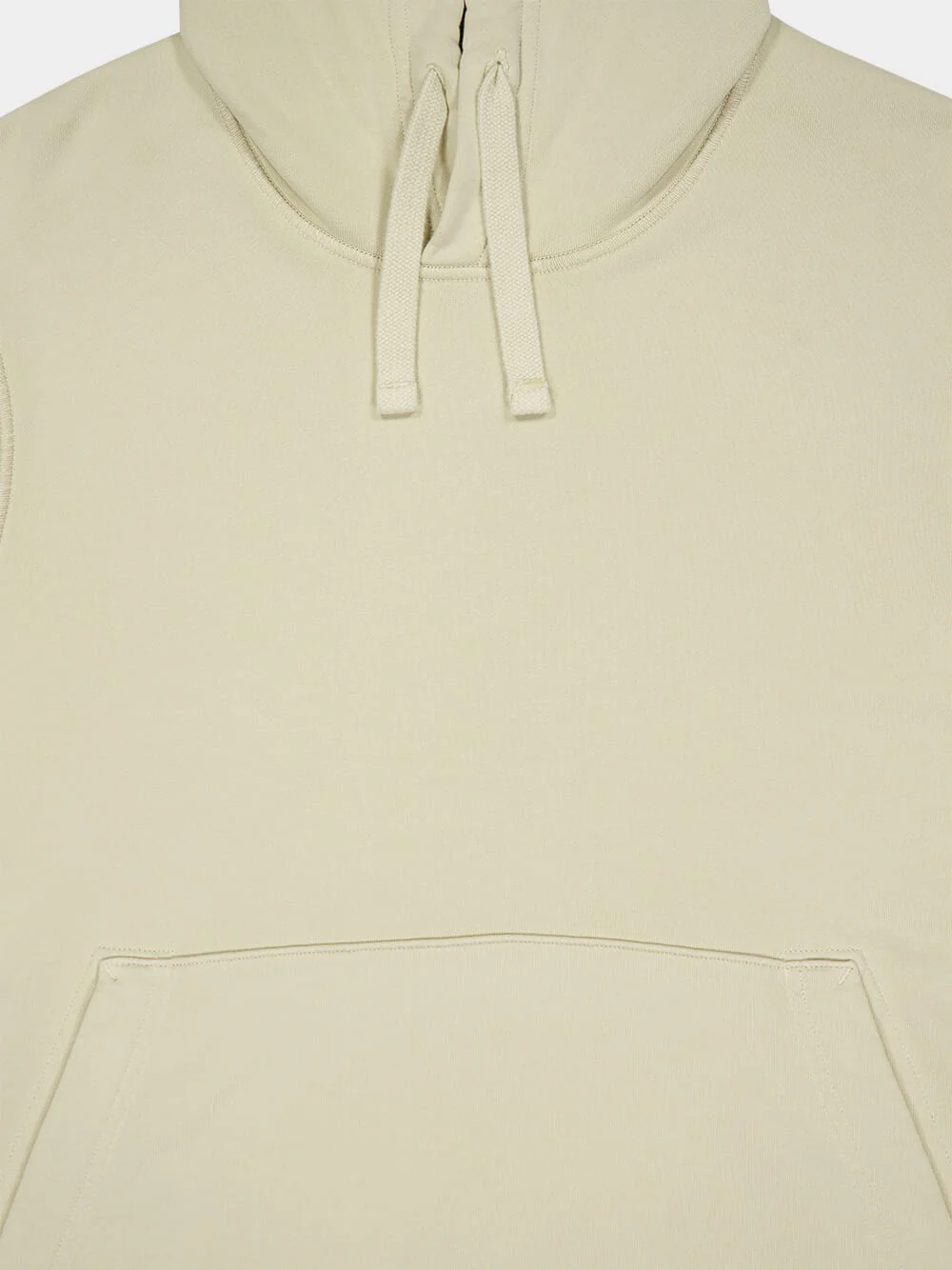 Off White Hooded Sweatshirt with Pouch Pocket - Image 4