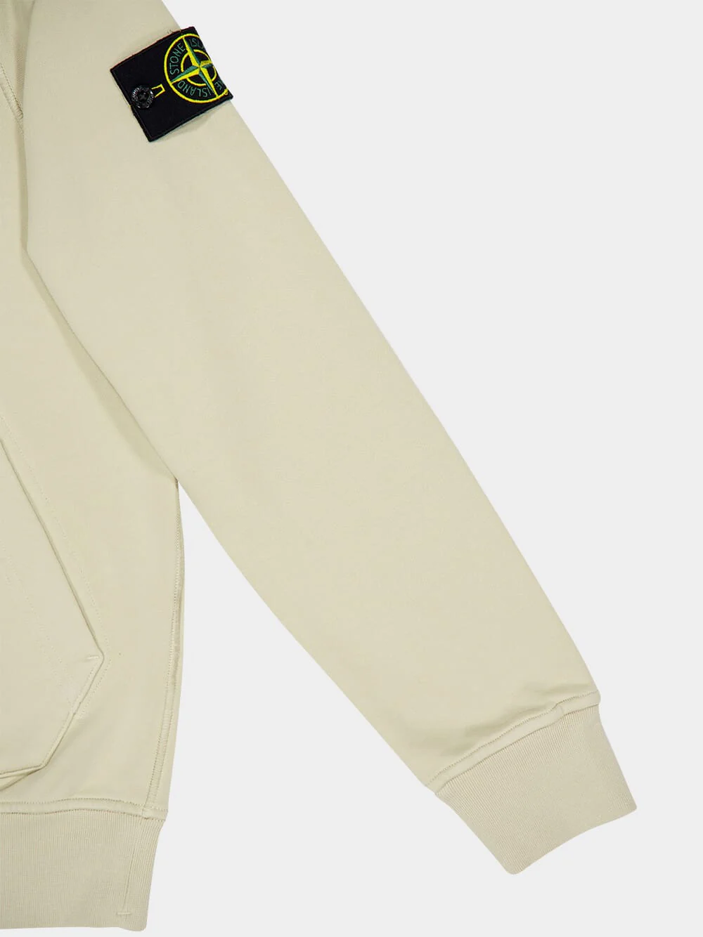 Off White Hooded Sweatshirt with Pouch Pocket - Image 5