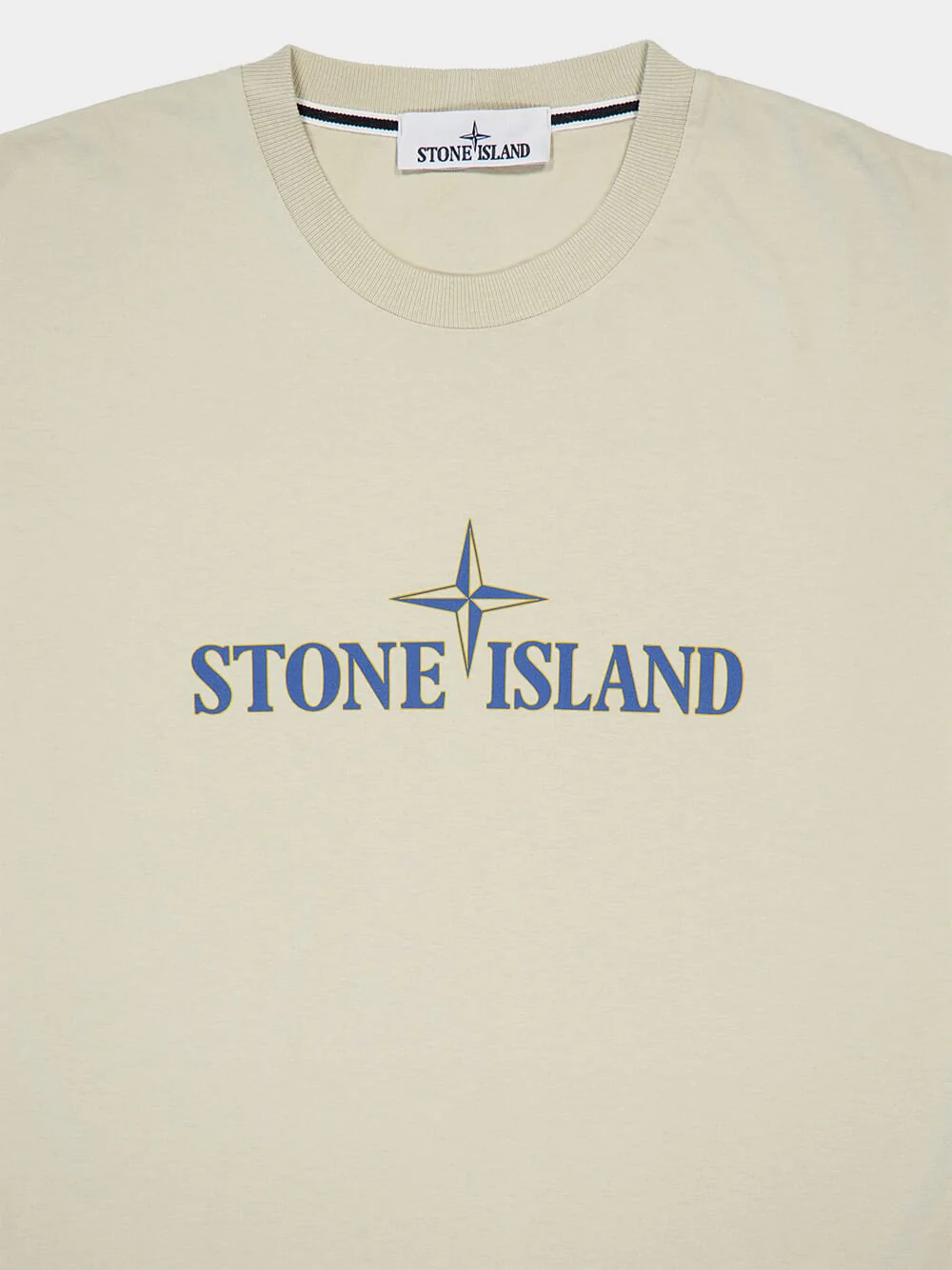 Off White T-shirt with 'Institutional Three' Print - Image 3