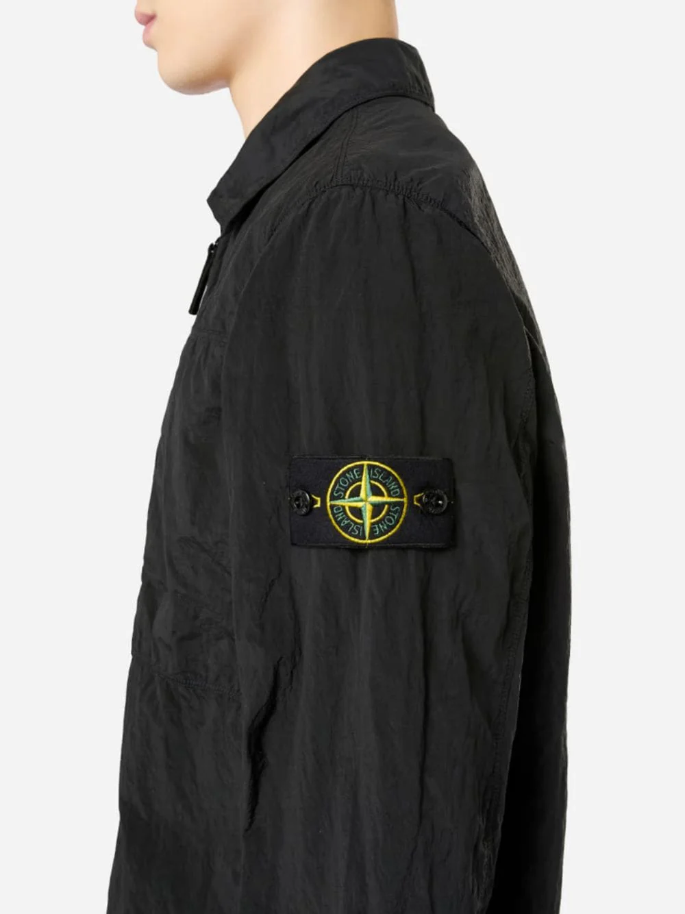 Two-Way Zip Black Overshirt - Image 5