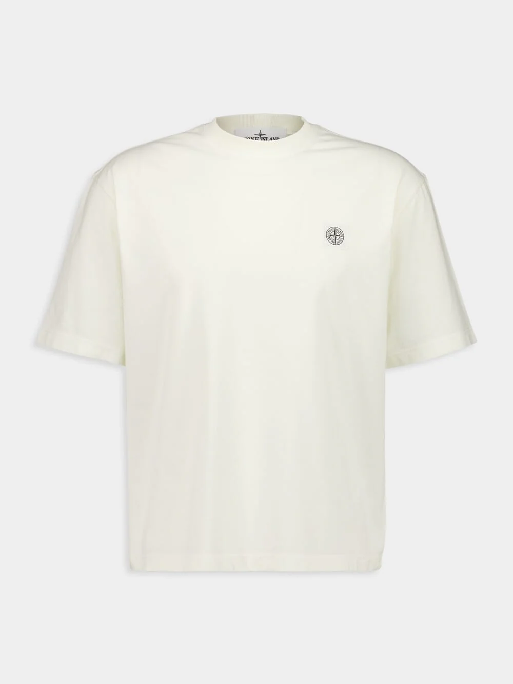 Combed Organic Cotton Jersey T-Shirt in Ivory