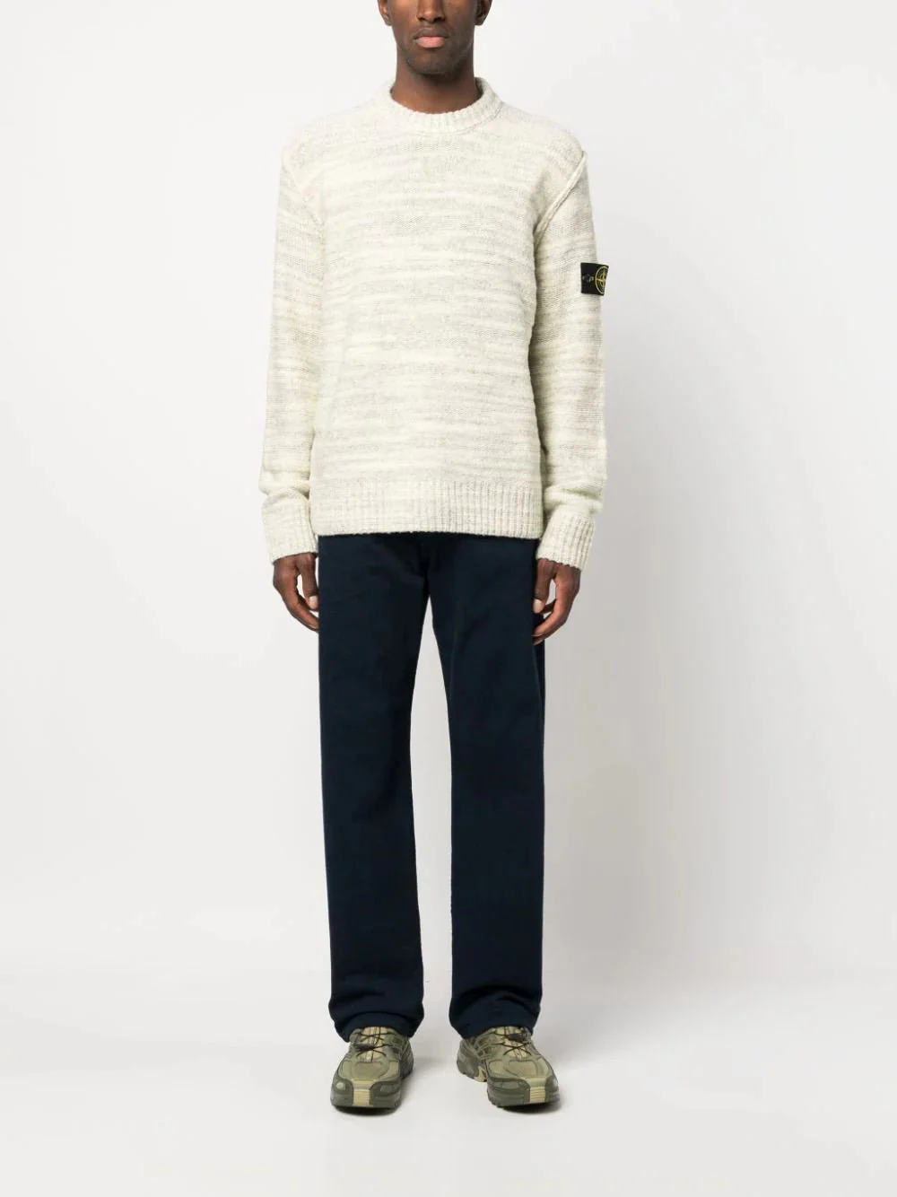 Compass-Motif Wool-Blend Sweater - Image 2