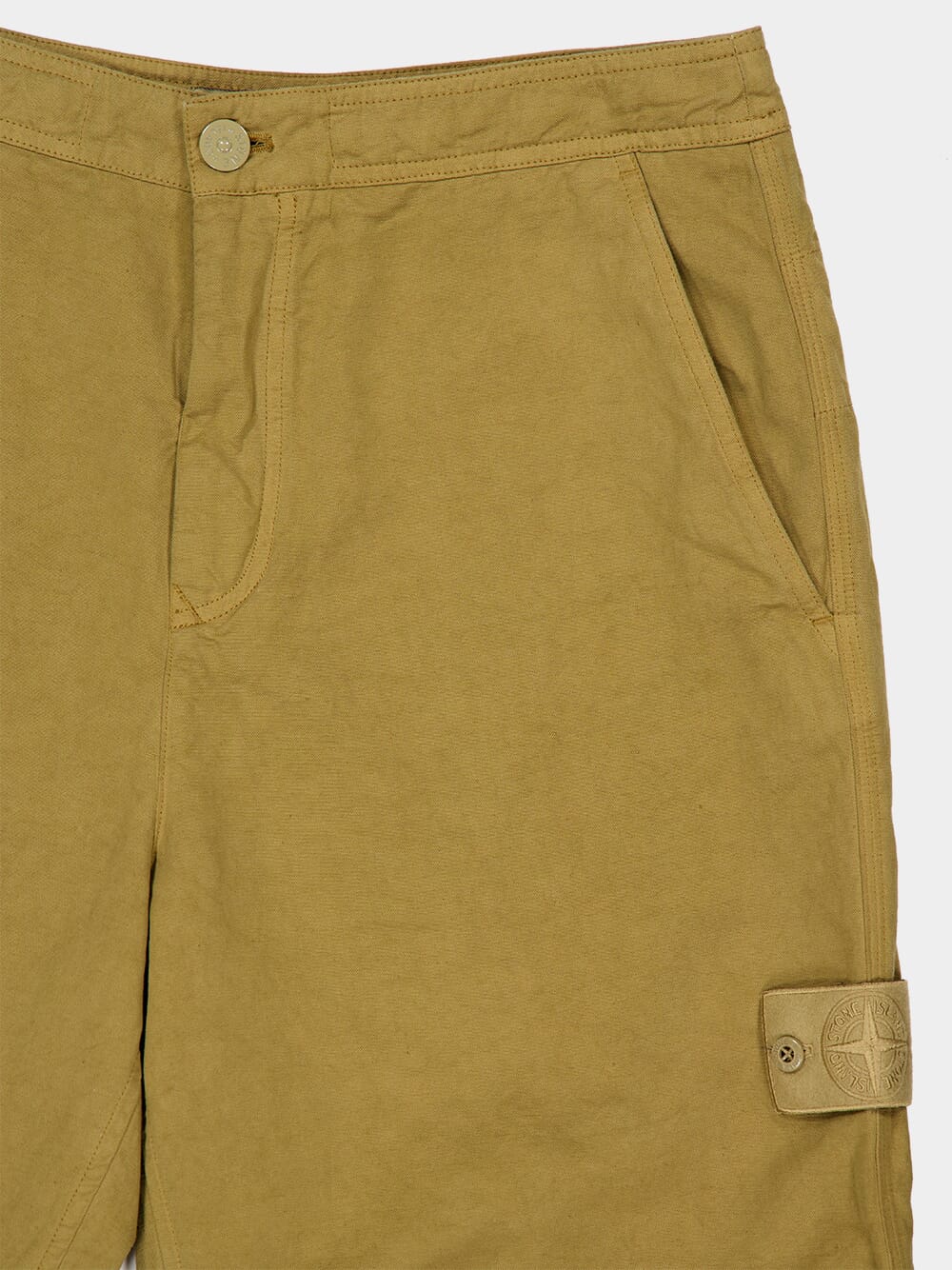 Dark Beige All-Weather Cotton Shorts - Image 3